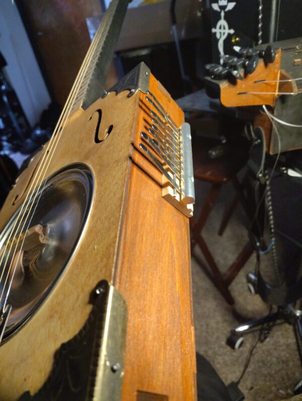 Four String Resonator Cigar Box Guitar-Kalimba Edition